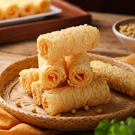 【甄选】有机腐竹/ 响铃卷 火锅必备清心湖定制 头层腐竹  高泡发高蛋白 配料只有大豆和水 零下40度速冻保鲜技术 泡发后口感鲜嫩 火锅涮菜  豆香浓郁 入口微甜 商品图8