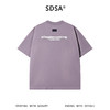 SDSA男装2026新款高贵轻奢美式割破印花字母圆领短袖T恤百搭时尚 商品缩略图1
