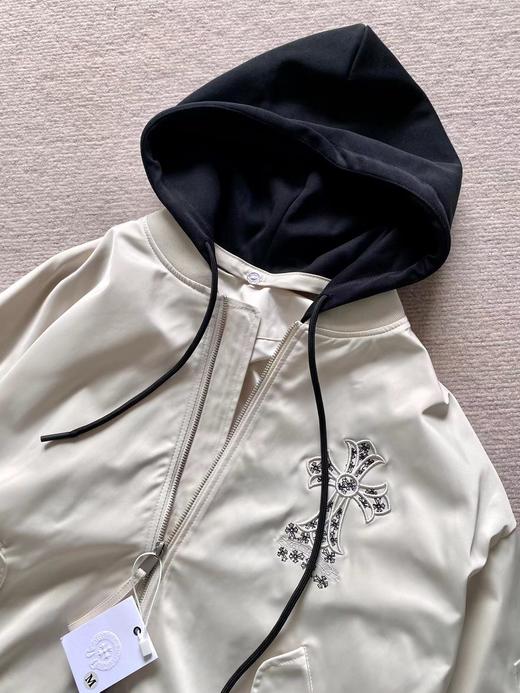 F032782帽子可拆卸款后背刺绣logo复古夹克外套男女同款 商品图7