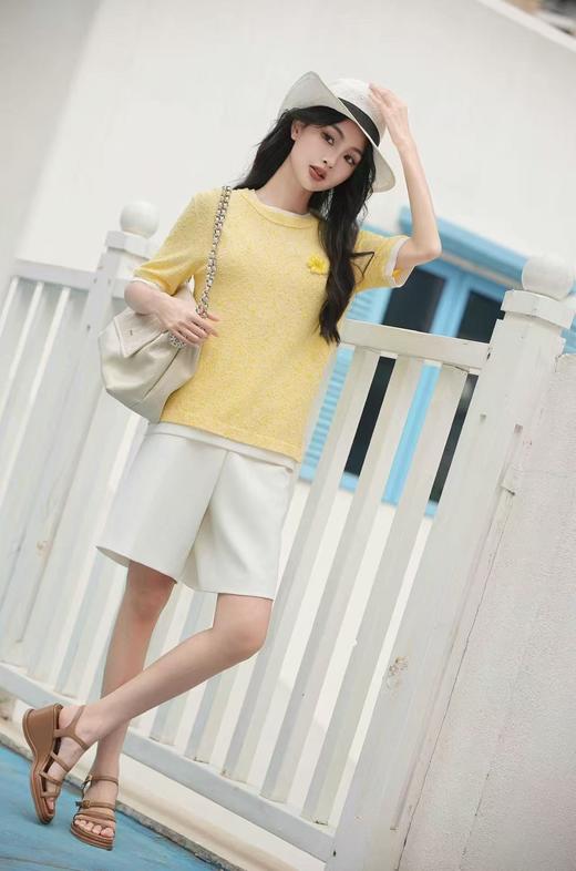 【中庭展卖商品】歌力思ELLASSAY女装五分裤EWE362K052 商品图0