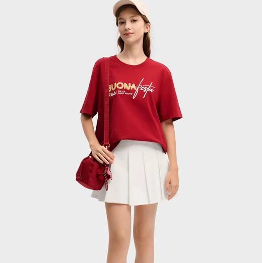 F032723春季新款简约百搭情侣款印花休闲圆领半袖T恤 商品图9