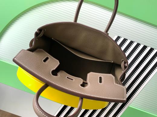 【纯手缝定制不退换】爱马仕 Birkin 25大象灰 银扣 togo皮（MM） 商品图8