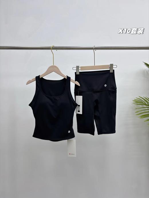 F0327109春夏新款双面云感运动背心+瑜伽短裤套装 商品图6