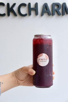 桑葚柠檬气泡水