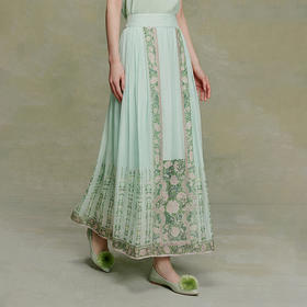 【林栖设计小店】（预售15天发货）醉芳菲|时装周同款花神改良轻凉马面裙2026夏新款半裙C1963001