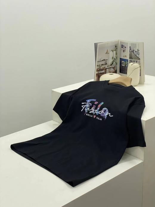 F032721夏季男女情侣款全棉面料亲肤柔软针织短袖T恤衫 商品图4