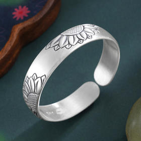 子佩集S999手工银【沐光岁月】手镯【55071214】原创设计