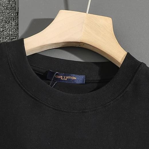 F032703早春新款男女同款纯棉双纱水洗面料绣花标识短袖T恤 商品图9