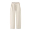 F0327116简约松弛感阔腿运动裤女抽绳垂感休闲裤直筒卫裤 商品缩略图3