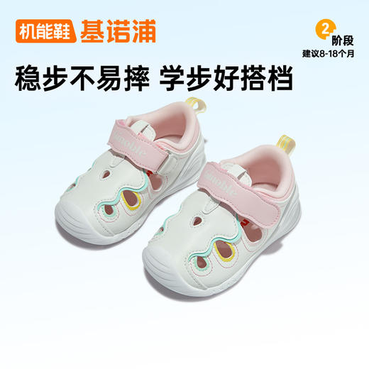 【私域团购】基诺浦夏季学步凉鞋婴童关键鞋甜蜜食光GB2220 商品图1
