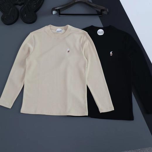 F032787春款胸前刺绣小标logo长袖打底休闲衫男女同款 商品图4