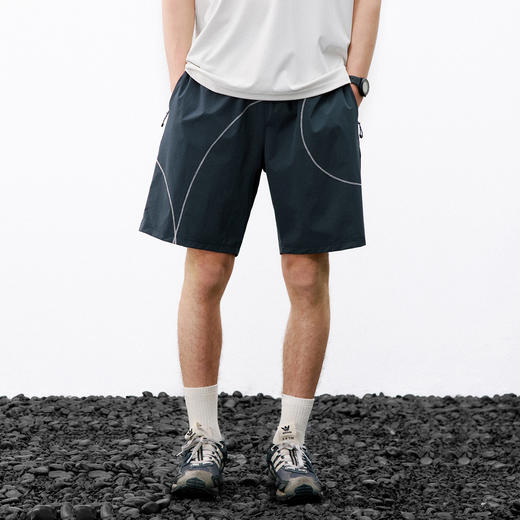 714street凉感防晒不规则明线速干运动短裤2026夏季轻薄五分裤男 商品图4