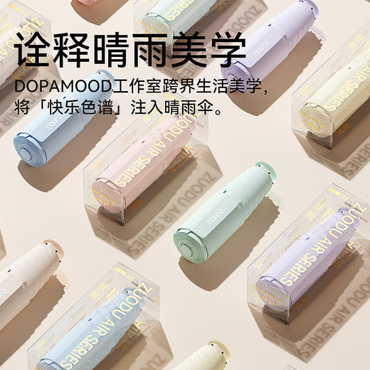 左都魔术手柄五折黑胶防晒伞太阳伞，晴雨两用雨伞，便携折叠，ZD2567 商品图3
