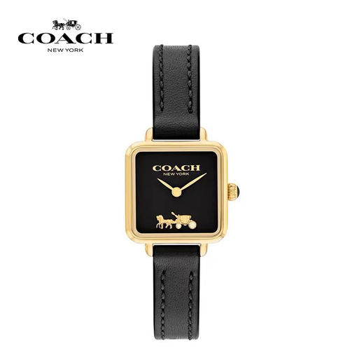 【礼盒装】COACH/蔻驰 CASS系列经典茶玫瑰石英小方糖手表 轻奢腕表  送女友生日礼物 节日送礼 商品图4