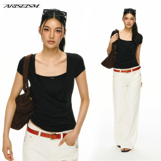 Ariseism 3月23日 19点50分 新品上新 假两件短袖T恤 商品图0