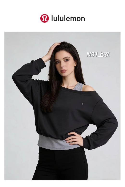 F0327100一包2件装春夏新款女士假两件小心机两穿卫衣 商品图4