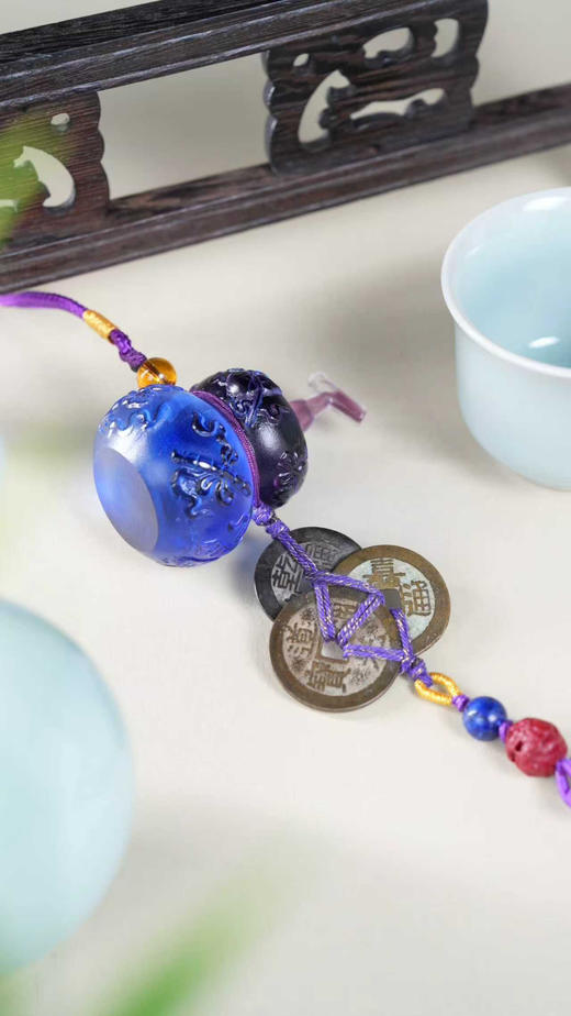 暗八仙·琉璃钱到家挂件 商品图2