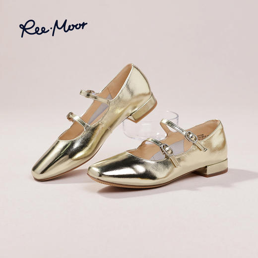 Reemoor睿慕2025年春季法式复古水钻扣带玛丽珍R2V518 商品图12