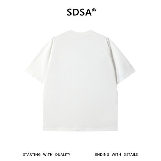 SDSA男装2026新款高贵轻奢美式潮牌印花字母圆领短袖T恤百搭宽松 商品图1