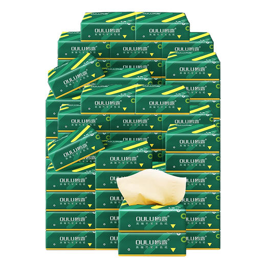 鸥露 竹浆本色抽纸4层60抽36包*2箱 OLBJ60S362 商品图0