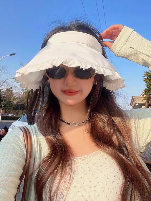 <曾小咸推荐>3.29 花边空顶遮阳帽 日常价79/件！ 活动价49/件！！【预售款，预计3-15天发货】 商品图6