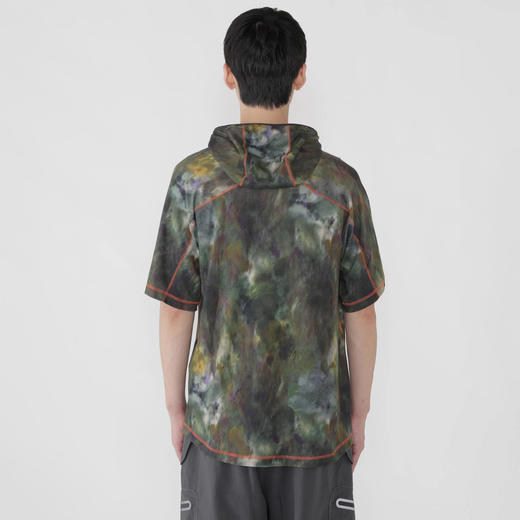 ROA x and wander printed houdie T 联名款山脉迷彩印花连帽T恤 商品图2