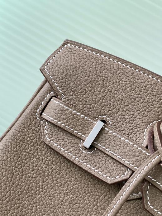 【纯手缝定制不退换】爱马仕 Birkin 25大象灰 银扣 togo皮（MM） 商品图7