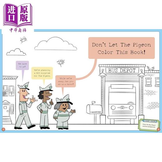 【中商原版】别让鸽子弄脏这本书 Mo Willems和你的涂色书 Don't Let the Pigeon Color This Book 英文原版 儿童活动与玩具书 商品图1