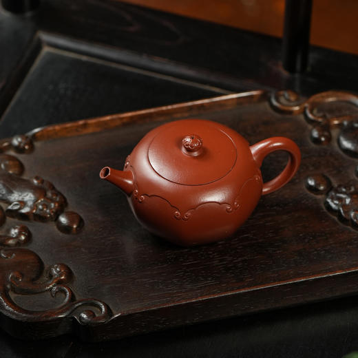 龙德堂陶艺 汤宣武制 《披褐怀玉》原矿大红袍 230cc 库存请咨询客服 商品图2