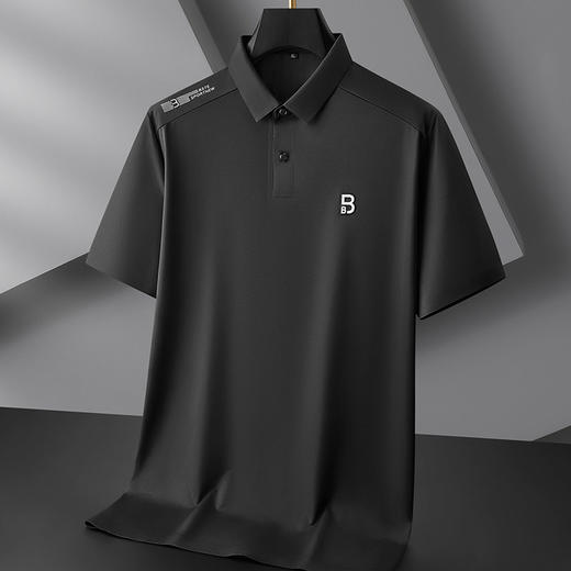 【DDP】大依优型大码男装夏季冰丝短袖POLO衫高弹力商务休闲上衣T恤 商品图1