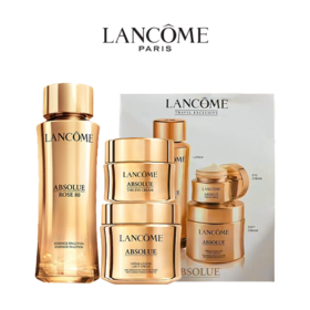 【送礼袋】LANCOME兰蔻菁纯新版三件套盒（新版菁纯玫瑰水150ml菁纯面霜60ml新版菁纯眼霜20ml）