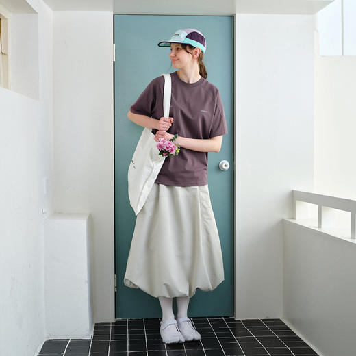 714street凉感防晒设计感花苞半身裙女夏季新款百搭休闲A字工装裙 商品图3