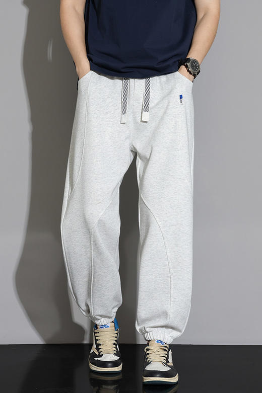 【DYF】大依优型大码男装春季束脚休闲长裤潮流直筒运棉质气卫裤300斤 商品图5