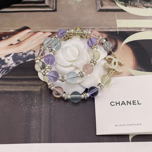 HD17 香奈儿 琉璃彩珠双c项链 商品图4