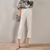 芳外2025春季新款时尚百搭白色哈伦裤高腰拼接弹力薄款休闲裤0667 商品缩略图3