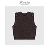 03-5潘依绣丁丁宠粉100%绵羊毛叠穿时髦肩袢圆领无袖针织背心Q60251 商品缩略图0
