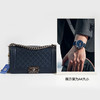【9新】CHANEL香奈儿LEBOYA67086Y833384B800中号蓝色银扣荔枝牛皮LEBOY链条包单肩包女士180326TJ19 商品缩略图10