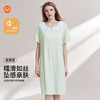 【7.5折限时特惠】（小版）【秀黛】女娃娃领针织短袖裙双色格纹娃娃领甜美女士短袖夏季睡裙W2551086T【门店同款】 商品缩略图0