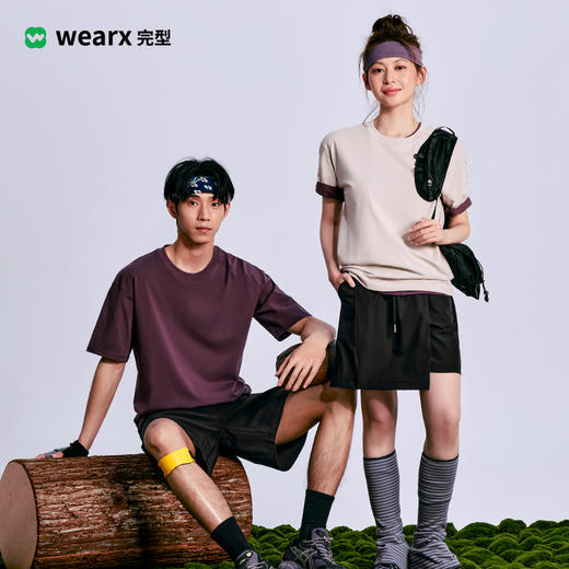 下单5天内发货【吸湿透气  柔软亲肤】完型莱赛尔凉卡棉运动T恤  面料高弹舒适  无束缚感 商品图2