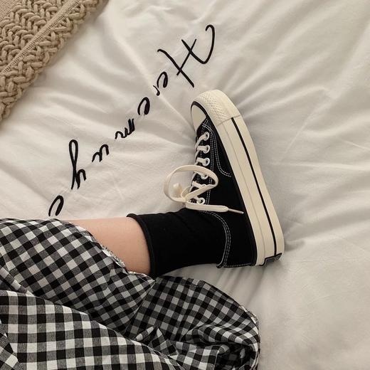 【HF】无忧购 “清仓福利”（55/2件）基本款复古帆布板鞋百搭中底帮女鞋（截单后3-5天发货) 商品图5