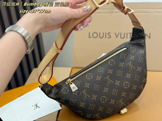 F032714简约容量时尚百搭实用男女同款中性风大老花腰包 商品图3