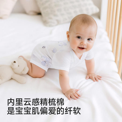 【商场同款】英氏婴儿连体衣男宝女宝家居服连身衣莫代尔夏季哈衣 商品图3