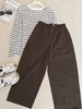 【四色可选】耐尔 松紧腰休闲阔腿女裤 商品缩略图10