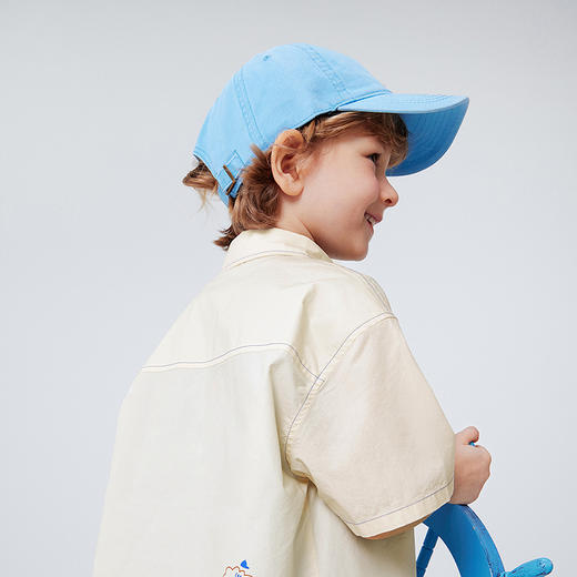 [纯棉]迷你巴拉巴拉男童衬衫透气柔软休闲可爱翻领短袖上衣2026夏 商品图4