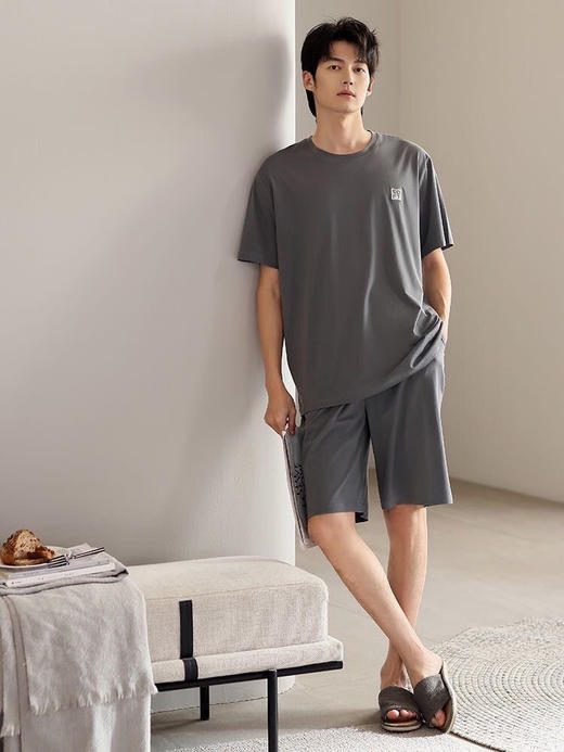 男士莫代尔家居套装 商品图2