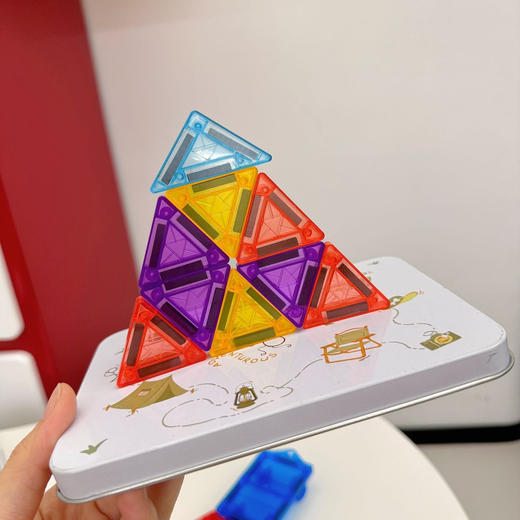 挑战💰30+抢升级新款MINI口袋磁力片🌟赠送铁盒！🔥火爆N万单 出门全靠ta 标准片1/4大小 高铁小桌板、汽车后座、公园石凳、餐桌随时随地都能玩~ 商品图7