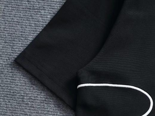 F032754休闲宽松男女同款日常通勤字母刺绣工艺圆领短袖T恤 商品图11