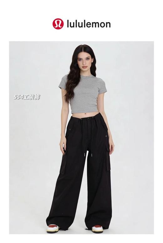 F0327106春夏新款女士速干工装裤高腰阔腿版型防晒速干裤 商品图7