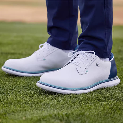 FootJoy高尔夫球鞋男士Traditions经典时尚FJ轻量golf休闲运动鞋 商品图1