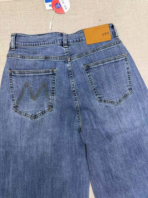 F0327111春夏新款轻复古九分牛仔阔腿直筒牛仔裤 商品图9